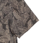 Faherty Camp Shirt Men's Large "The Breeze" Short Sleeve Graphite Rainforest