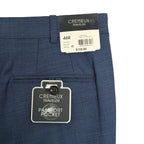 Daniel Cremieux Dress Pant Men's 46R Traveler Raw Hem Comfort Waist Blue