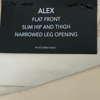 Murano Dress Pants Men's 32x34 Alex Slim Fit Flat Front Solid Cream