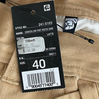 Hustle Gang Cargo Pants Men's 40"x32" Scratch Line Latte Cotton