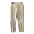 Murano Dress Pants Men's 32x34 Alex Slim Fit Flat Front Solid Cream