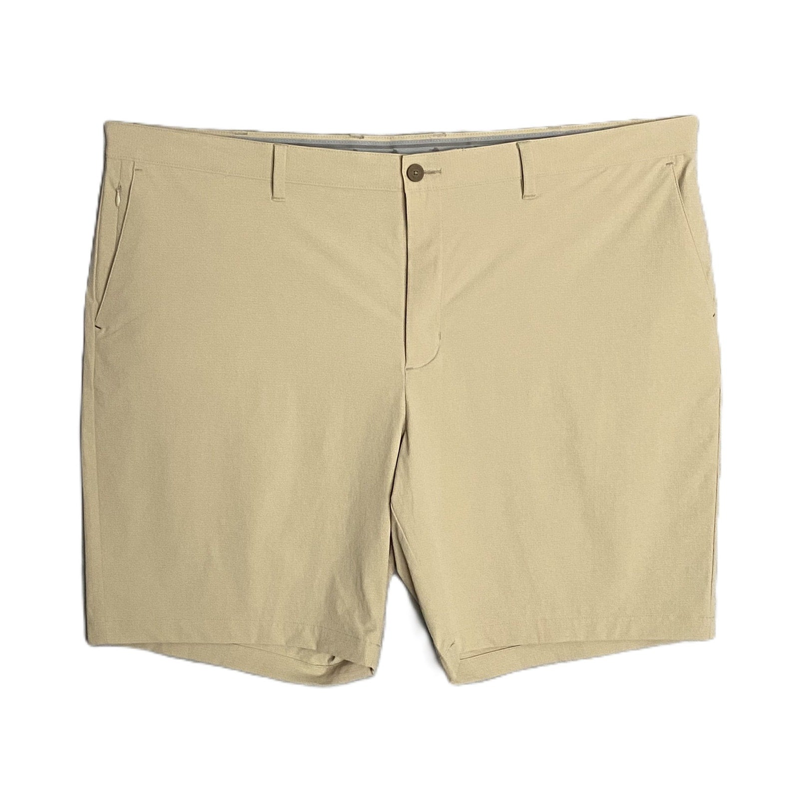 Tommy Bahama Men's 46RG x 10 "Chip Shot Short" Fog Beige 5-Pocket Stretch