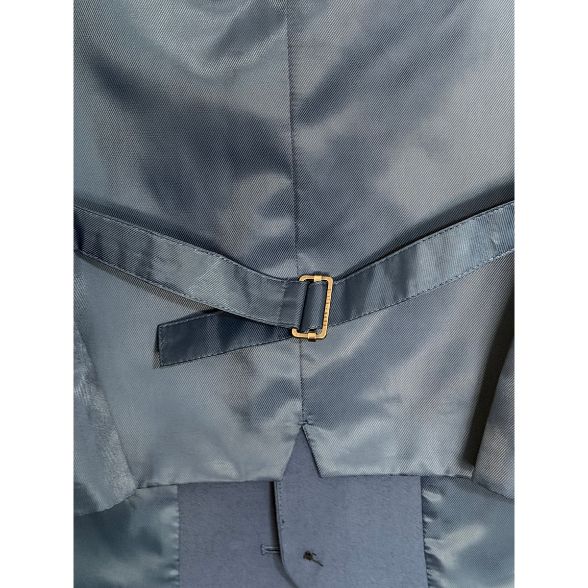 Perry Ellis Suit Vest Men's XXL Classic Fit V-Neck Stretch Fabric Lined Blue