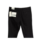 Perry Ellis Portfolio Pants Men's 36"x29" Slim Fit Dress Pant Solid Black