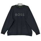 Boss Salbo Pullover Sweatshirt Men's 3XL Big & Tall Crew Neck Black