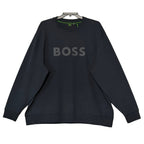 Boss Salbo Pullover Sweatshirt Men's 3XL Big & Tall Crew Neck Black