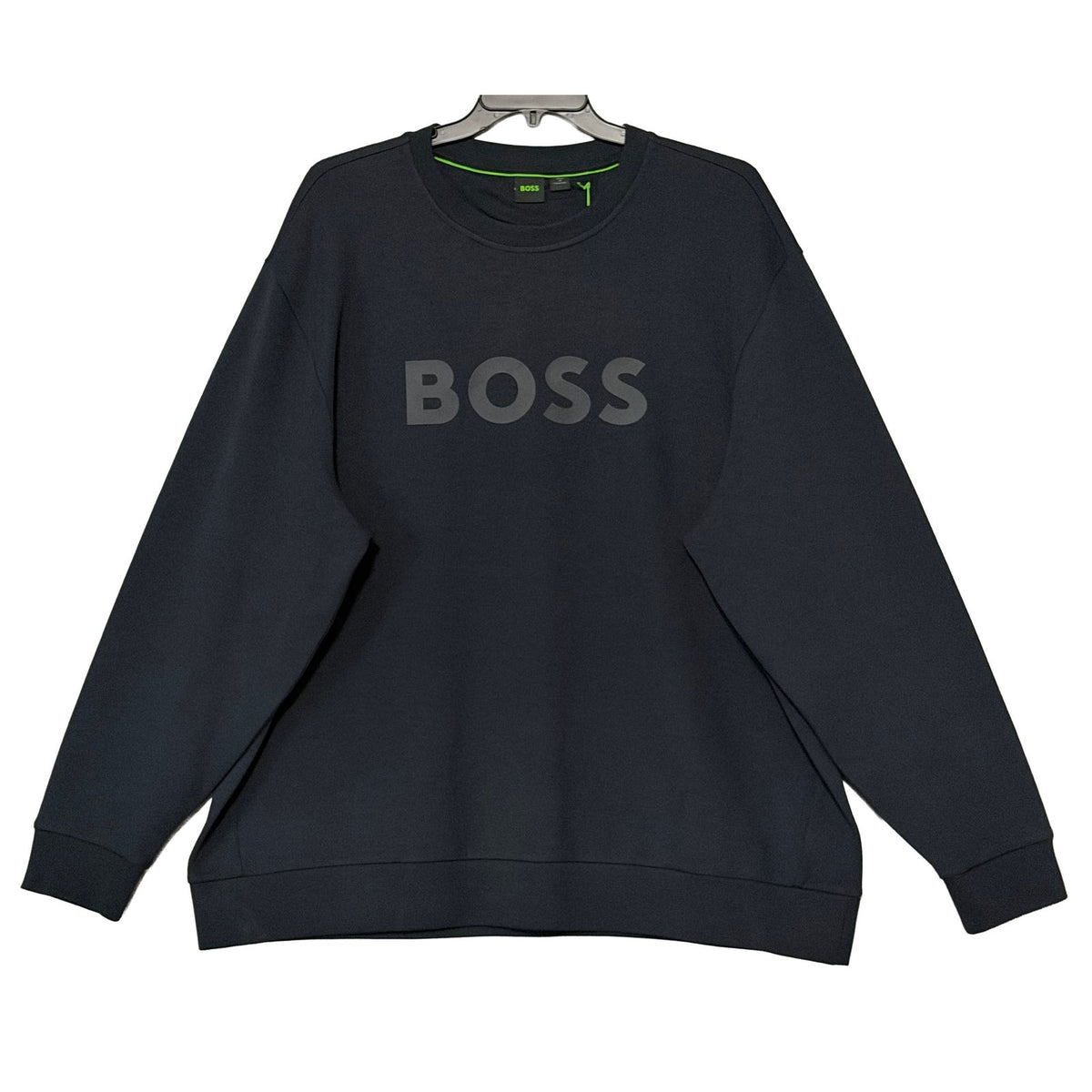 Boss Salbo Pullover Sweatshirt Men's 3XL Big & Tall Crew Neck Black