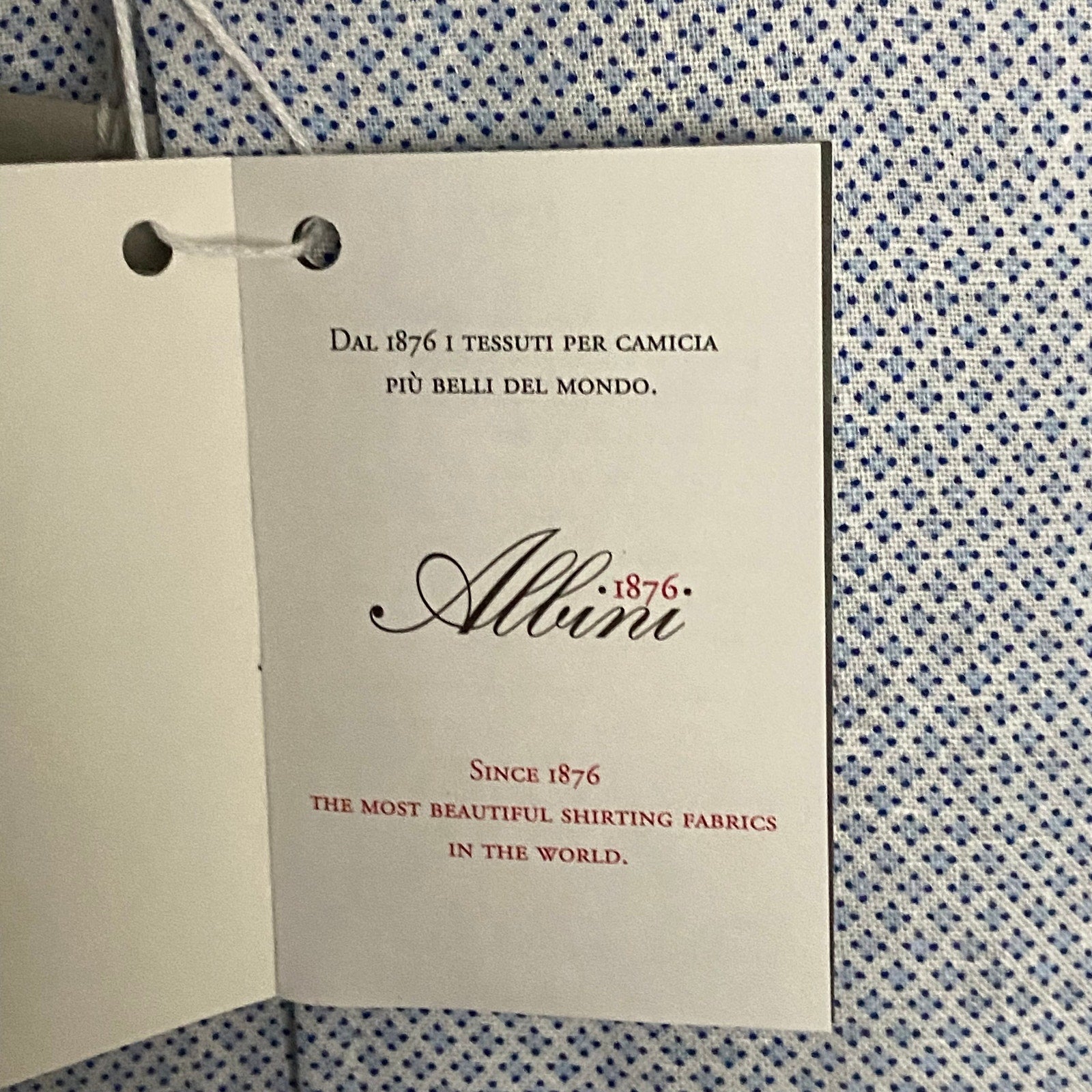 Daniel Cremieux Linen Shirt Men's XXL Signature Albini Fabrics Blue & White