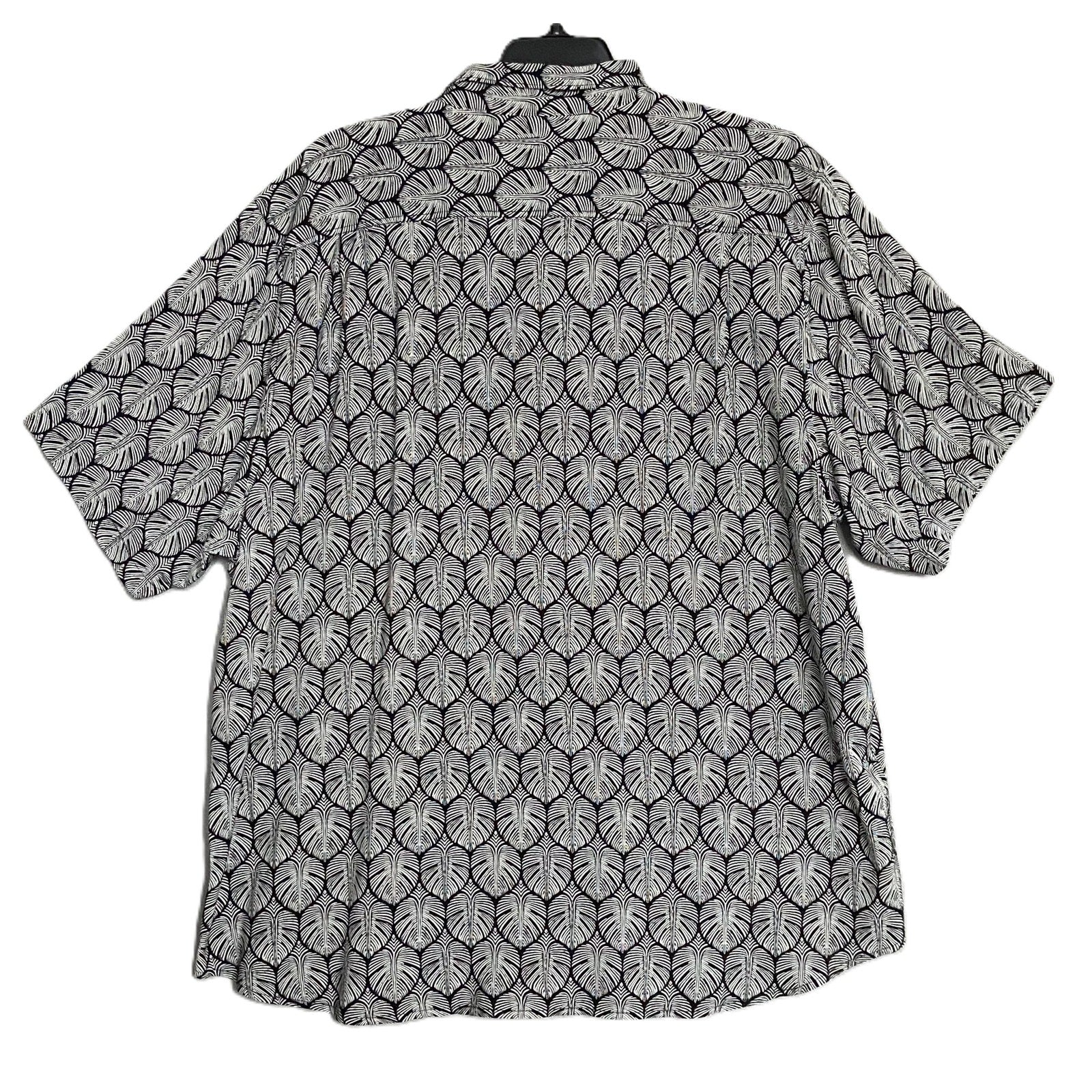 Tommy Bahama Shirt "The Veracruz Cay" Men's 3XLT Big & Tall Short Slv Black NEW