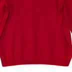 Hart Schaffner Marx Sweater Men's 3XT Big & Tall V-Neck Merino Wool Red