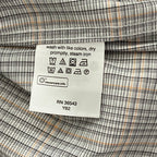 Calvin Klein Dress Shirt Men's Large Extra-Slim Fit Stain Shield Coral Plaid