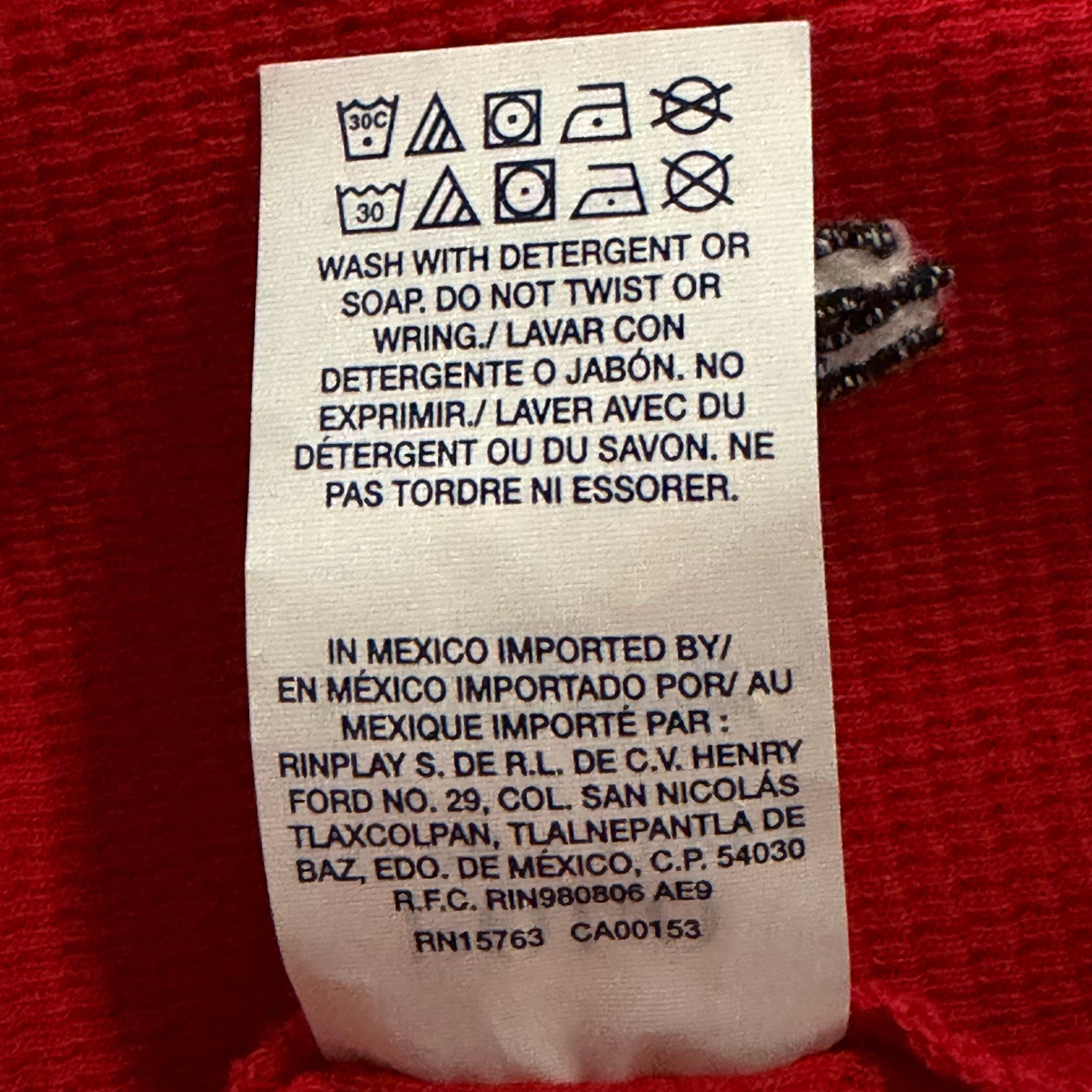 Polo Ralph Lauren Sleepwear Men's Small Crew Neck Long Sleeve Shirt Red Blue