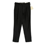 Calvin Klein Dress Pant Men's 30"x30" Slim Fit Wool Pleated Front Black
