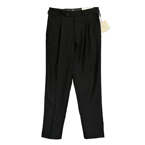 Calvin Klein Dress Pant Men's 30"x30" Slim Fit Wool Pleated Front Black