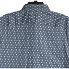 Faherty Shirt Men's Medium The Movement Short Slv Shirt Marine Palm Foliage