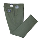 Daniel Cremieux Dress Pant Men's 44R Traveler Raw Hem Comfort Waist Green