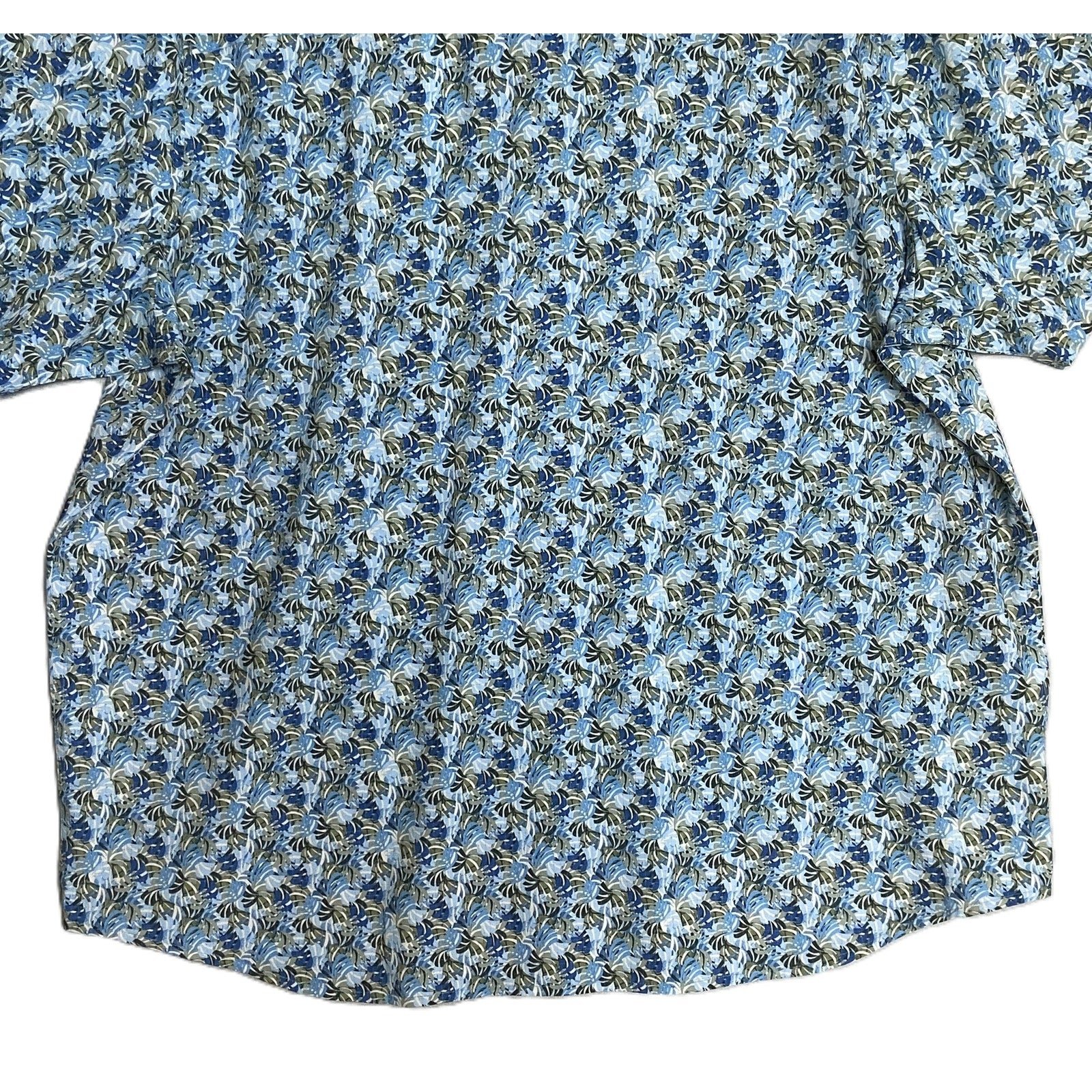 Tommy Bahama Shirt Men's 3XLT Big & Tall Bahama Coast Chico Palms Blue