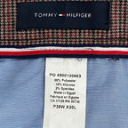 Tommy Hilfiger THFlex Men's 38x30 Dress Pants Tate Stretch Grey/Red