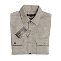 Michael Kors Shirt Men's Small Button-Up Shirt Slim Fit Dual Pockets Khaki