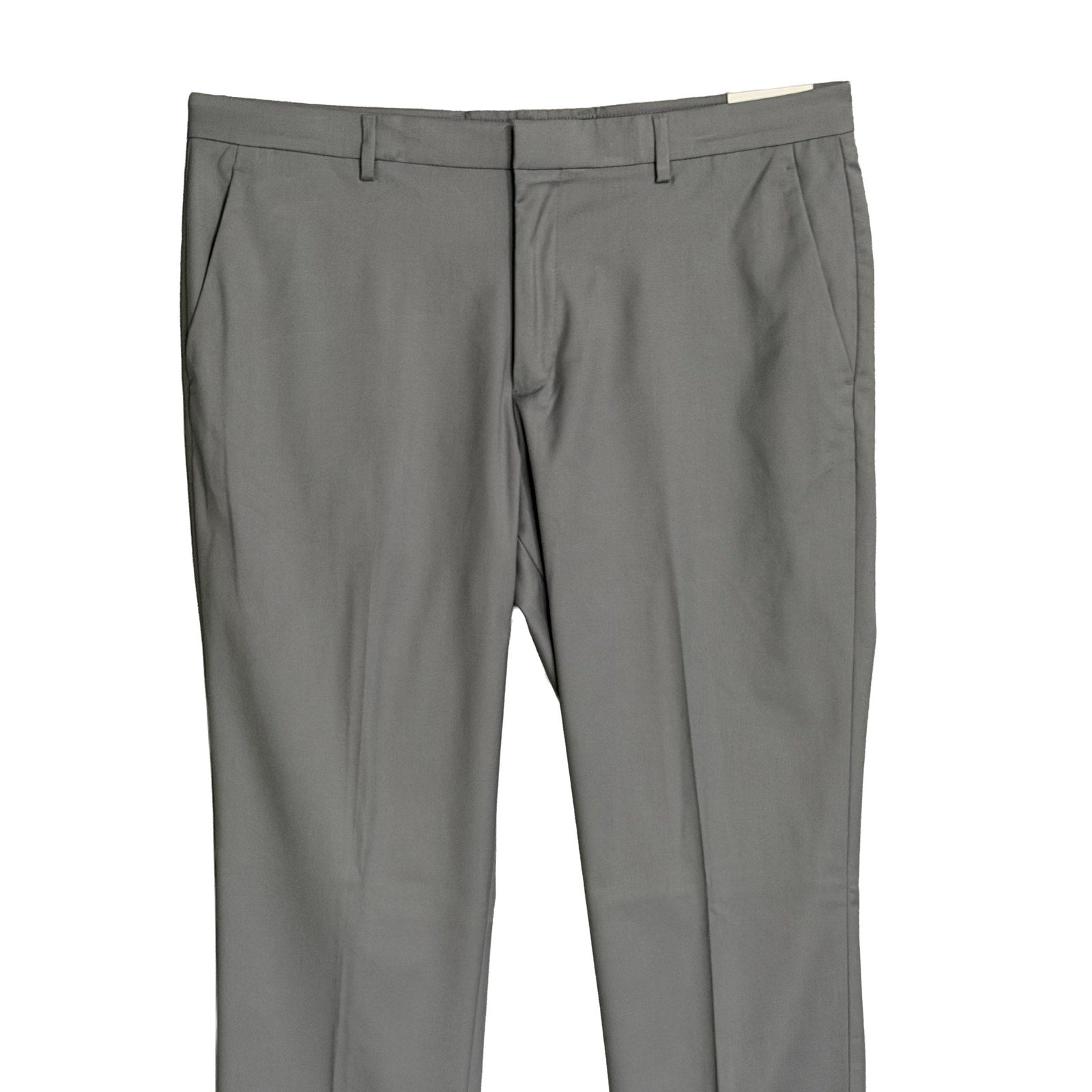 Perry Ellis Portfolio Pants Men's 38"x32" Slim Fit Dress Pant Chiseled Stone