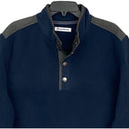 Tommy Bahama Men's XXL Field Runner Half-Snap Mock-Neck Sweatshirt Blue