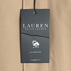 Lauren Ralph Lauren Coat Men's 44R All-Weather Coat Stanza Solid Khaki