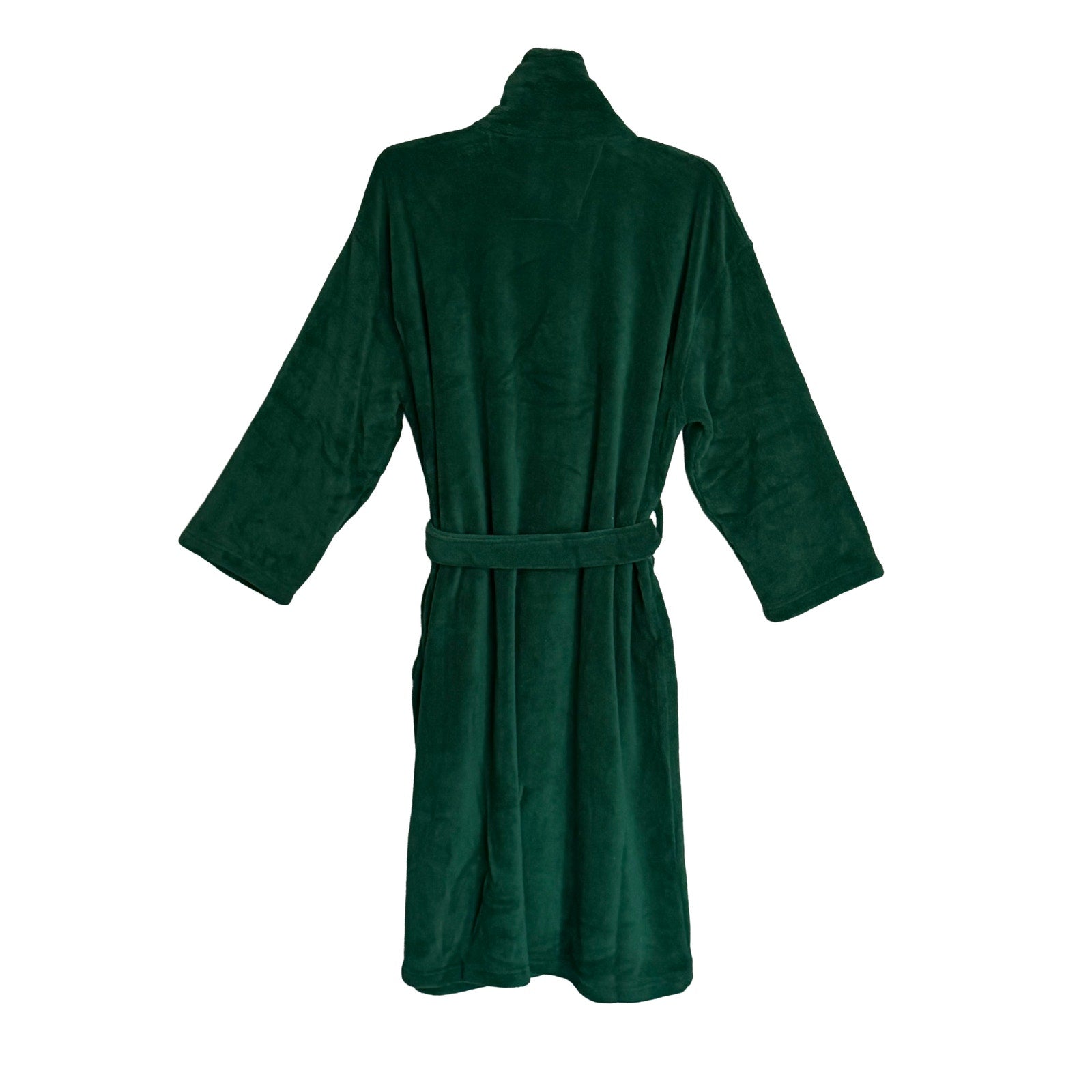 Nautica Plush Fleece Robe Men's One Size Pockets Tidal Green