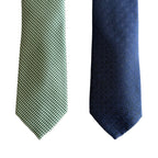 Perry Ellis Portfolio Ties Lot of 2 Men's Green Bartolle Mini & Navy Raynor Geo