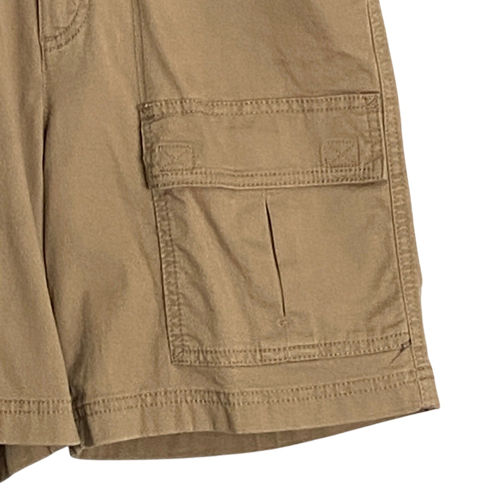 Roundtree & Yorke Shorts Men's 28W Cargo Shorts Classic Fit 7" Inseam Tan