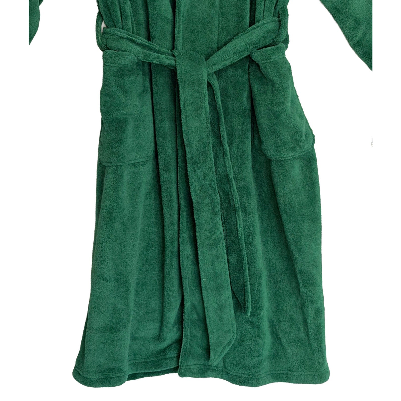 Nautica Plush Fleece Robe Men's One Size Pockets Tidal Green NWT