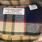 Roundtree & Yorke Big & Tall Men's 4XT Portuguese Flannel Button-Down Shirt