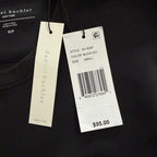 Daniel Buchler T-Shirt Men's Small Crew Neck Long Sleeve Stretch Solid Black