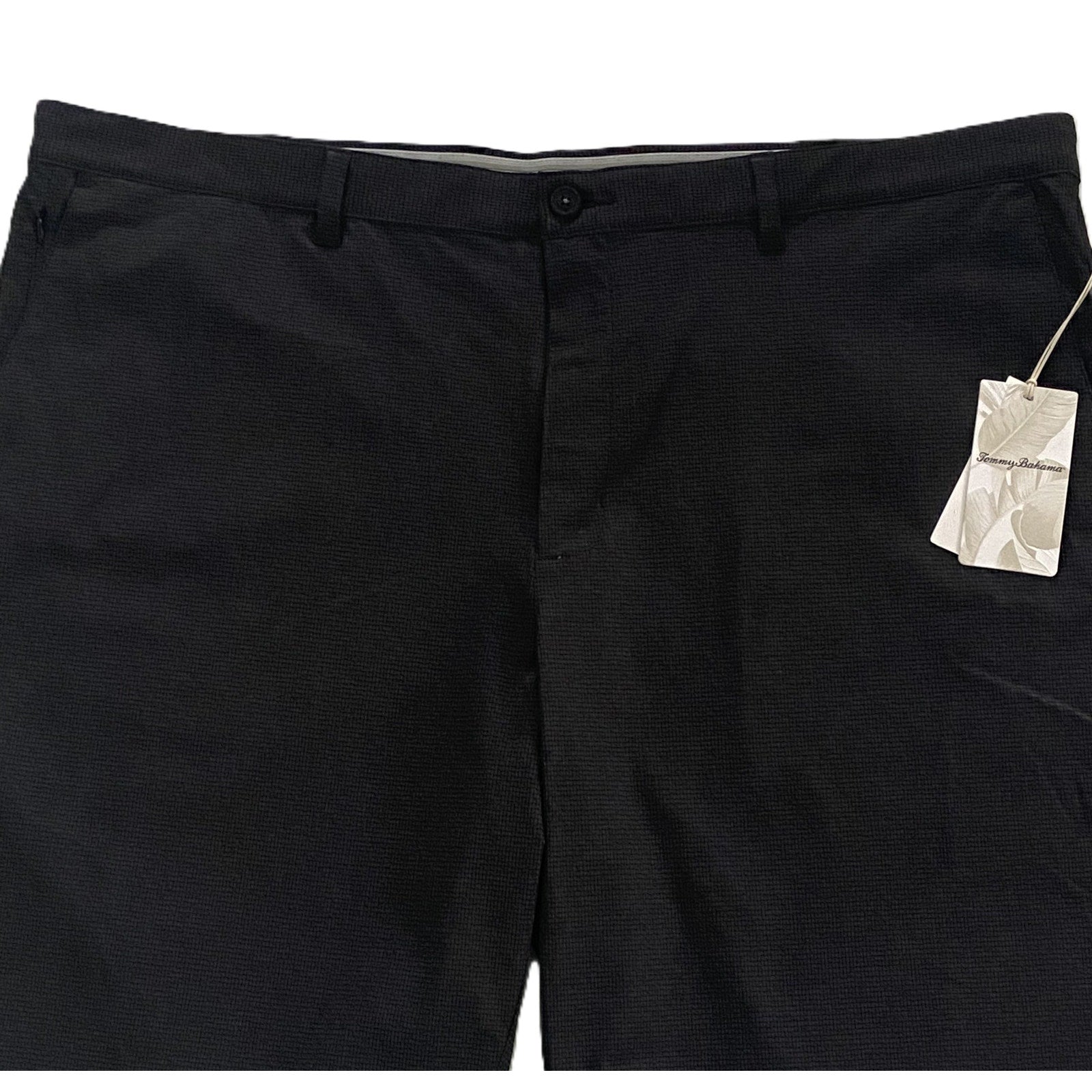 Tommy Bahama Men's 46RG x 10 "Chip Shot Short" Black 5-Pocket Stretch NEW