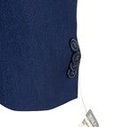 Michael Kors Men's 38 Regular Sport Coat Stretch Blue Herringbone