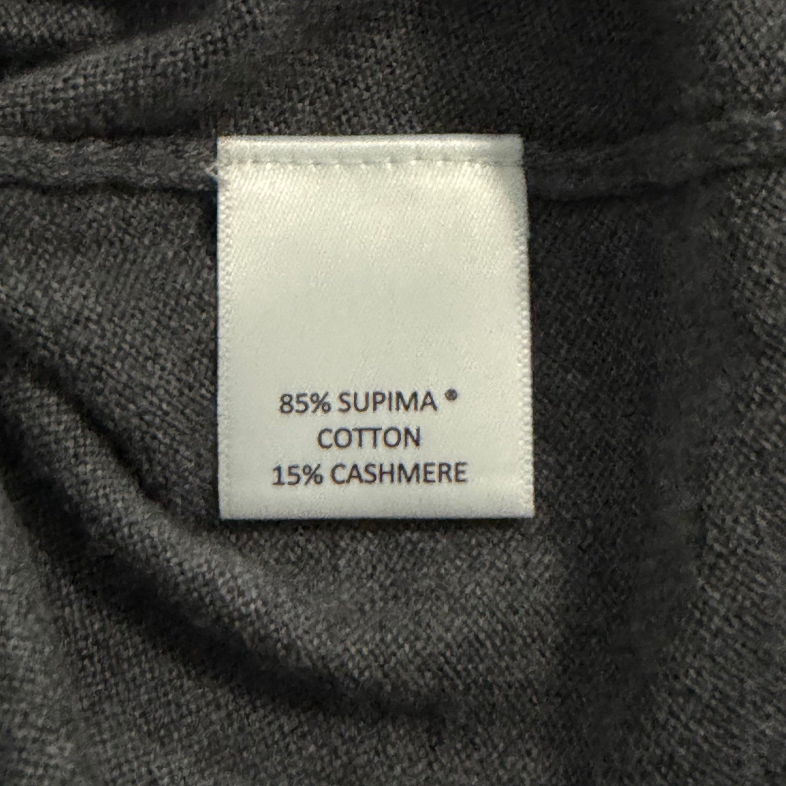 Daniel Cremieux Sweater Vest Men's Large Supima Cotton Cashmere Grey
