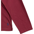 Polo Ralph Lauren Hoodie Men's Large T-Shirt Hoodie Button Drawstring Red NEW