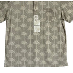 Tommy Bahama Polo Shirt Men's Medium "San Lucio Palm Lane Polo" Chinchilla