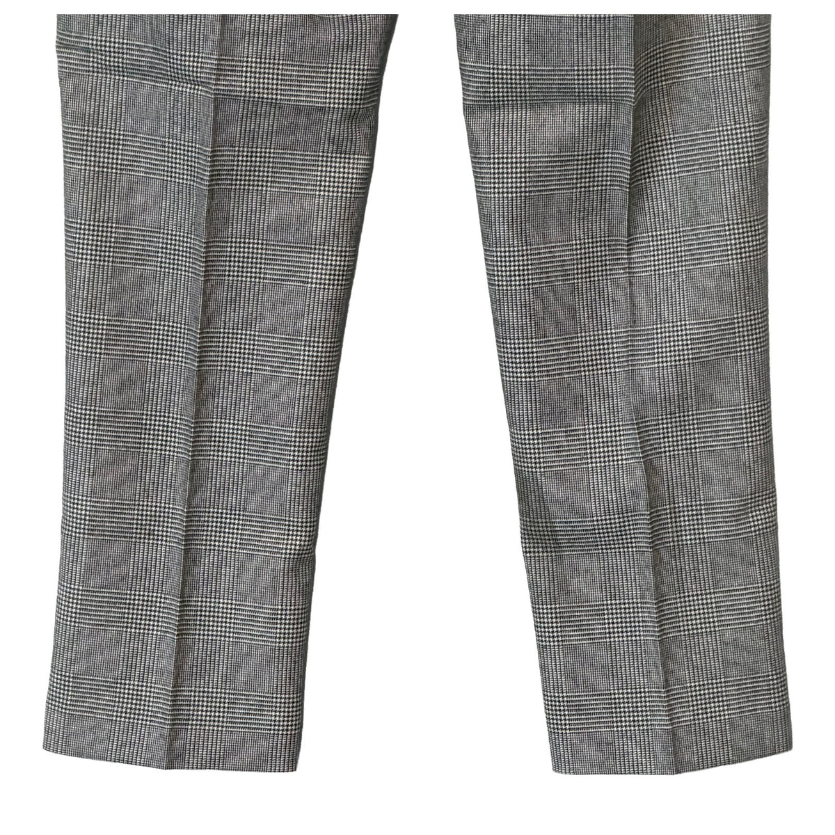 Bar III Dress Pant Men's 30"x30" Slim Fit Wool Blend Black/White Plaid