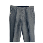 Perry Ellis Portfolio Pants Men's 32"x32" Modern Fit Linen Blend Blueprint