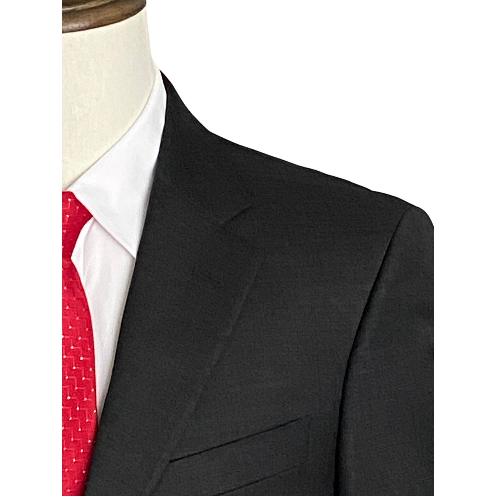 Tommy Hilfiger Suit Jacket Men's 38 Short Wool Blend Stretch Charcoal