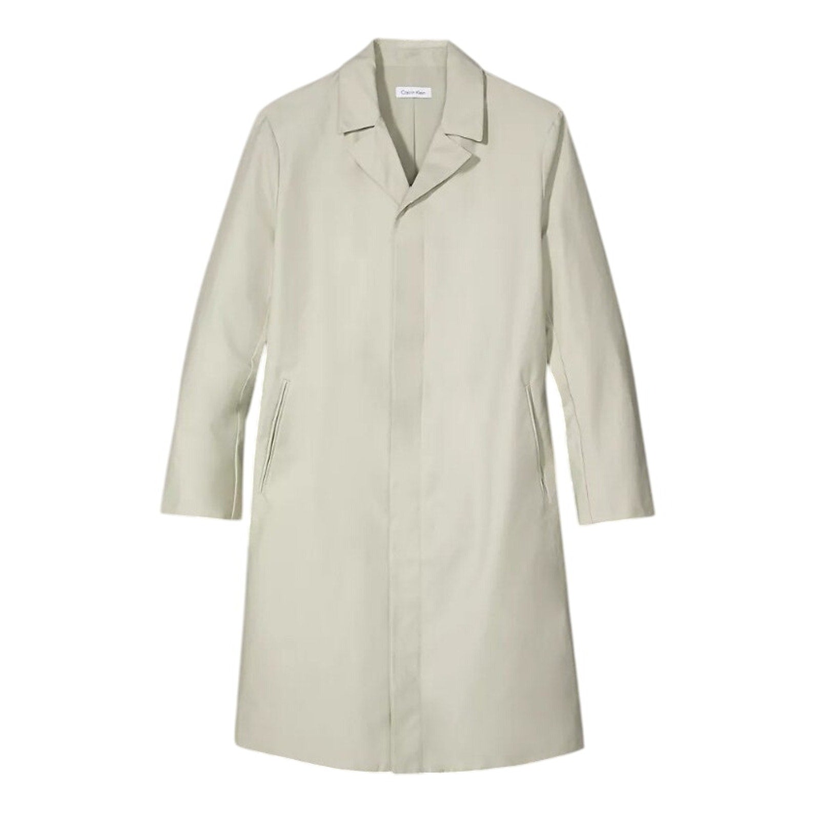 Calvin Klein Trench Coat Men's Medium Classic Style Raincoat Abbey Stone