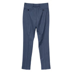 Armani Exchange Dress Pant Men's 30W Flat Front Raw Hem Stretch Wool Blue