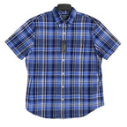 Polo Ralph Lauren Shirt Men's Medium Classic Fit Button-Down Blue Plaid