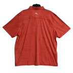 Tommy Bahama Shirt Men's XXL "Palm Coast Isles" Polo Shirt Red Flash