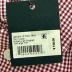 Mizzen+Main Shirt Men's XXL Leeward Trim Fit Long Slv Mulberry Ian Gingham
