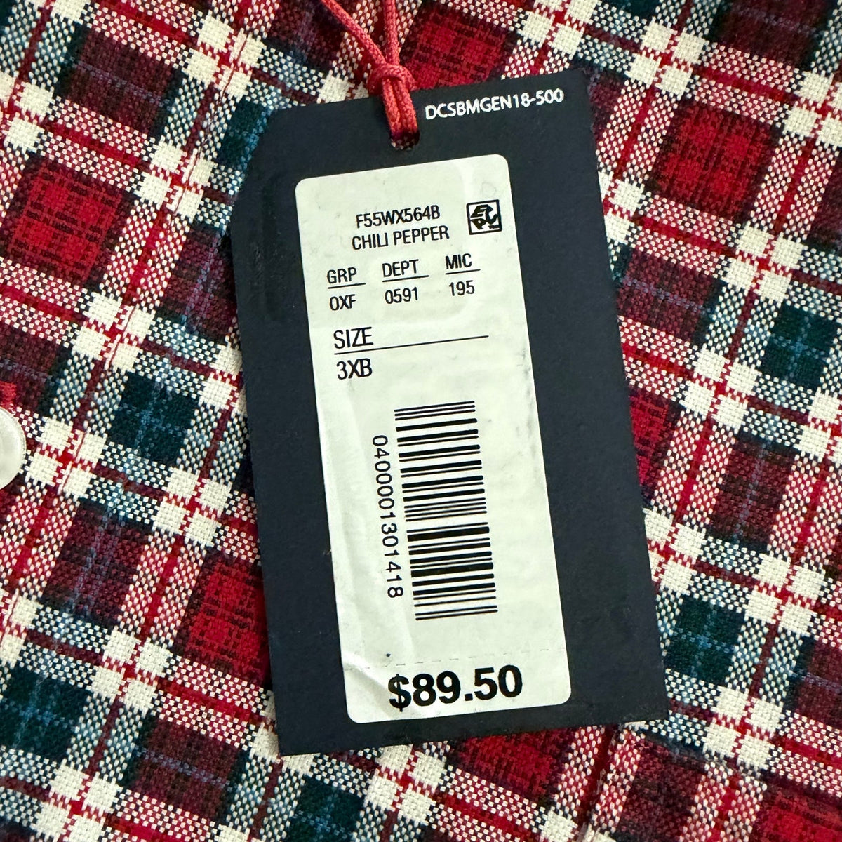 Daniel Cremieux Dress Shirt Men's 3XB Big & Tall Button-Down Stretch Check