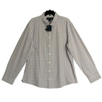 Mizzen+Main Shirt Men's XXL Leeward Trim Fit Long Slv Aluminum Hampton Plaid
