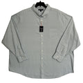 Daniel Cremieux Oxford Shirt Men's 4XB Big & Tall Button-Down Stretch Stone Blue Gingham