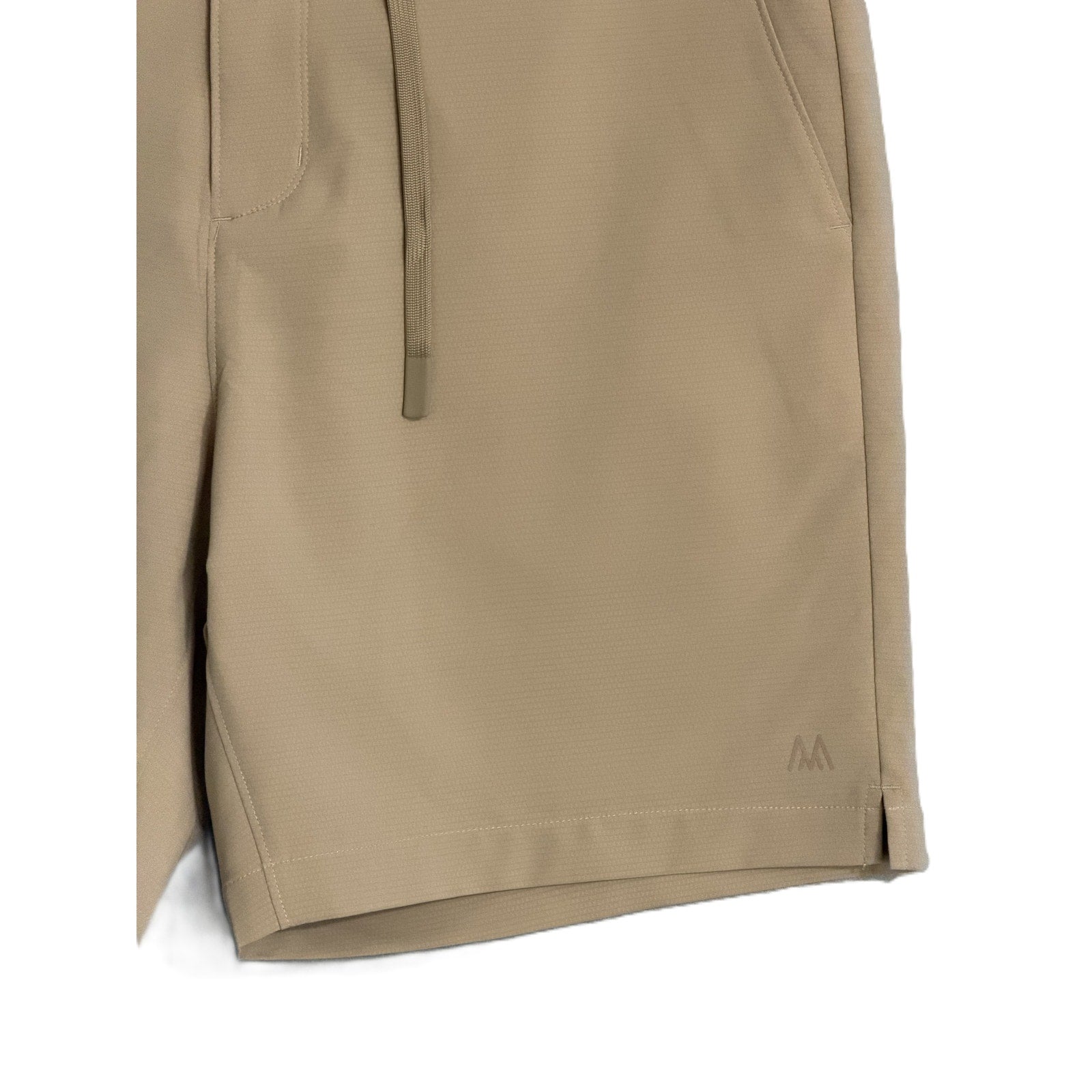 Mizzen+Main Shorts Men's XXL Deck Short Straight Fit Stretch Khaki Solid NEW