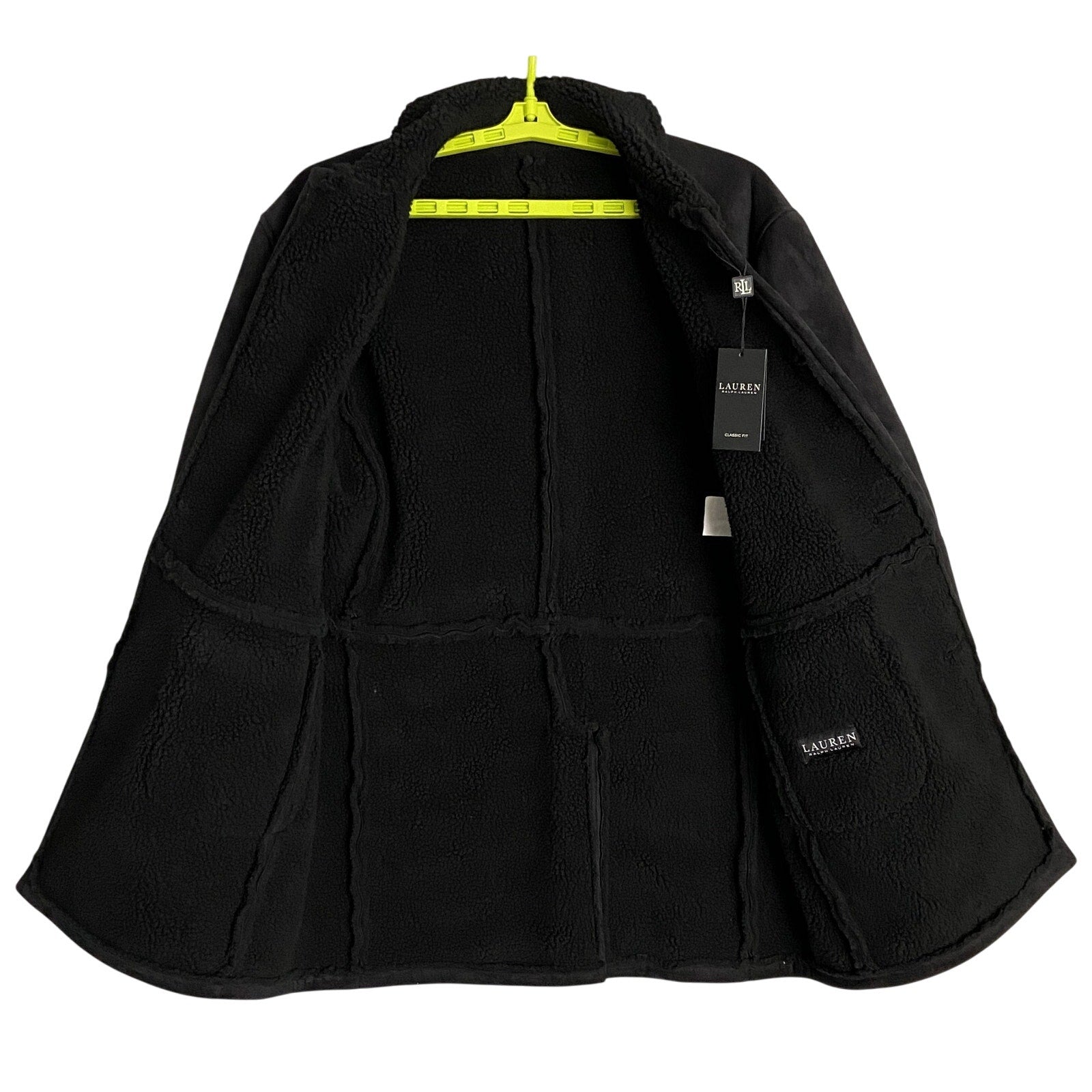 Lauren Ralph Lauren Men's 44REG Lefferts Classic-Fit Faux-Shearling Overcoat